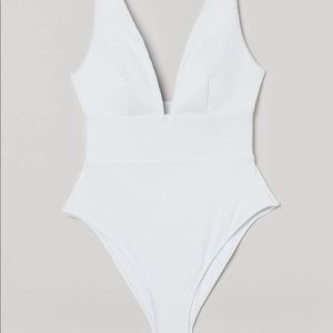 H&M white one piece swimsuit